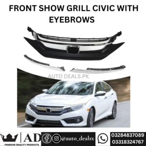 GRILL FRONT CIVIC X CHROME WITH STRIPS