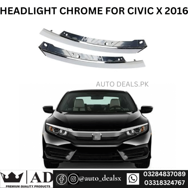 HEADLAMP CHROME CIVIC X