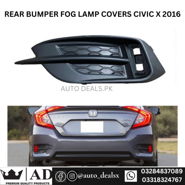 REAR FOG LAMP COVER CIVIC X