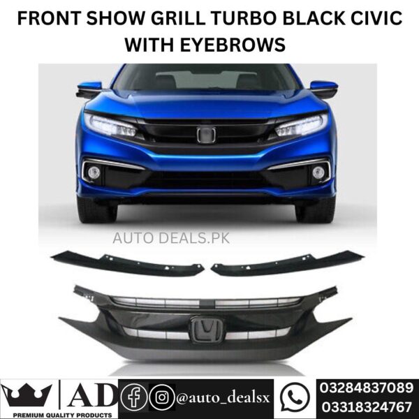 FRONT GRILL CIVIC X TURBO BLACK