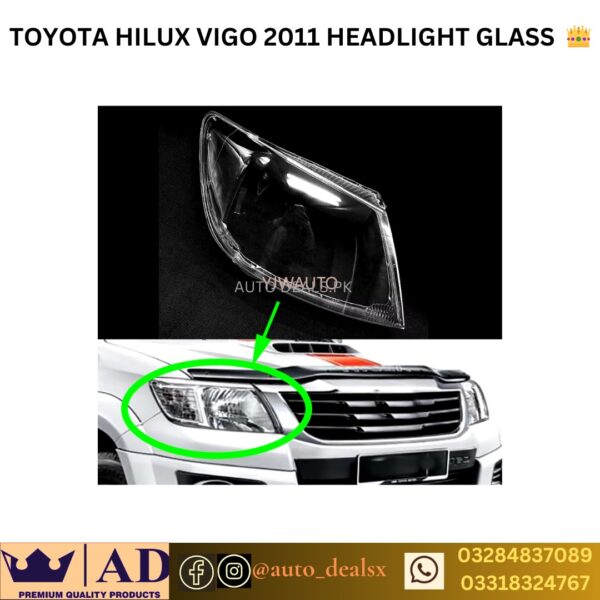 HEADLAMP LENS VIGO OLD